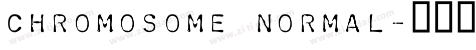 chromosome Normal字体转换